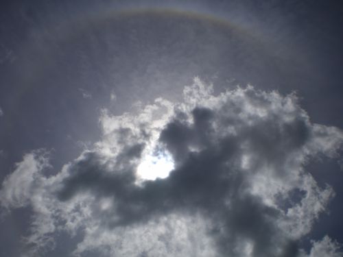 through the sky